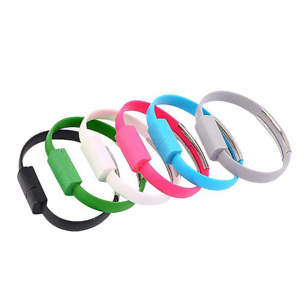 Mjuk handledsband Micro USB 2.0-kabel Armband Laddning Android