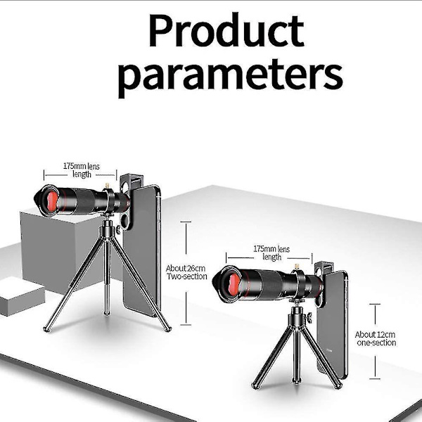 48x HD Starscope Monokulaarinen Älypuhelimen Pidike Tripod