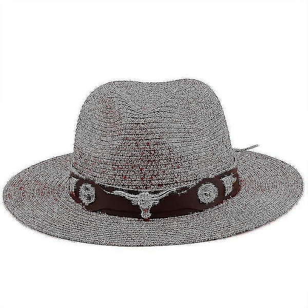 Klassisk Panamahat Sommer Solhatte Til Kvinder Mænd Strand Halmhat red