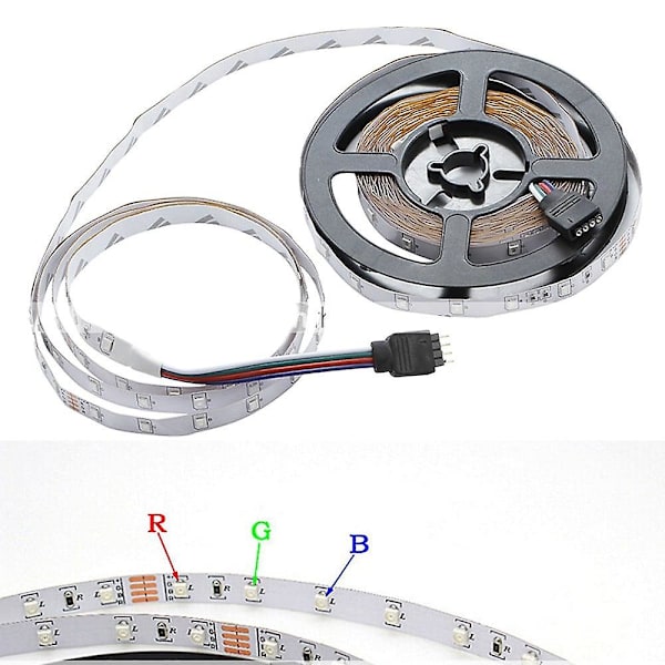 65ft Musik Synkroniseret Multifarvet 2835 RGB LED Lysbånd