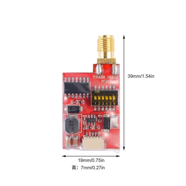 Ts5828 5.8G 600mw 48Ch Mini AV-sändare för drönare