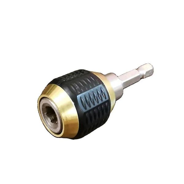 Hex Skaft, Hurtigkobling Borbit Hurtig Skift Adapter Konverter. (sort+guld) (2 stk)