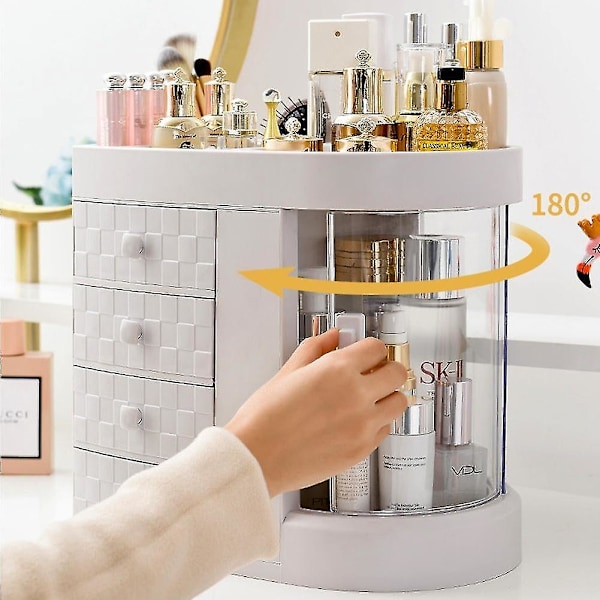Transparent Makeup-æske Vandafvisende Dressing Desktop Organizer