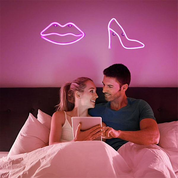 LED Neon Dekorative Lys Neon Skilt Formet USB Opladning