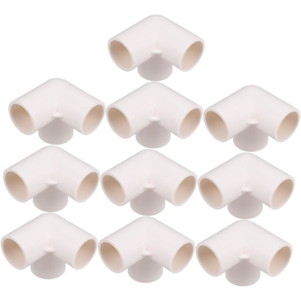 Vand Fittings Rør Samling Ventil 10 stk. PVC Konnektorer Slange Splitter Afløbsforsyninger til VVS