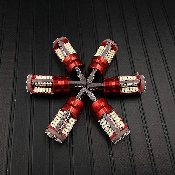 LED-lampor för bil, inredning, parkeringsljus, kupé, läslampa, xenonutbyte (2 st, röd)
