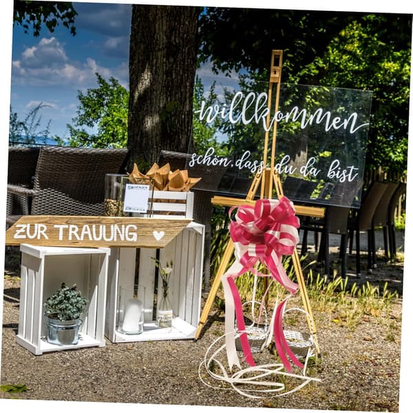 20 stk. sløyfer med trekkbånd, dekorasjon for bryllup