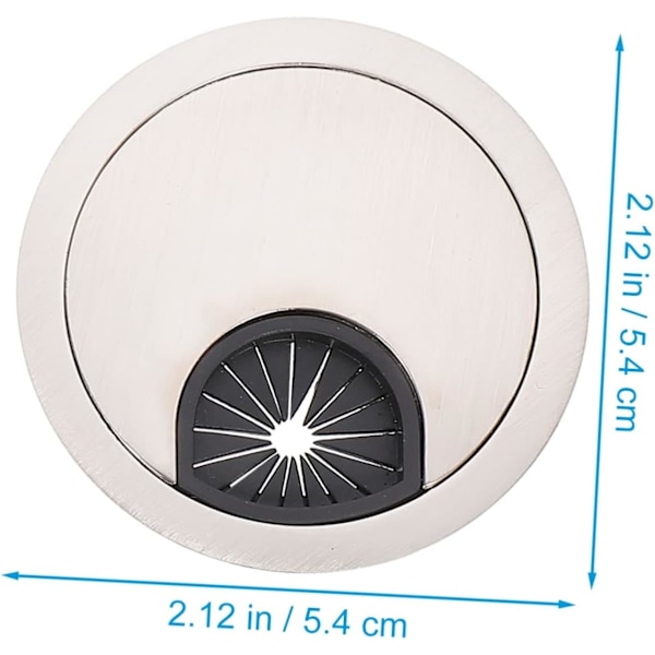 Runde Kabelhull Deksel 3 stk Skrivebord Grommets Ledningsorganisator for Hjemmekontor Studier