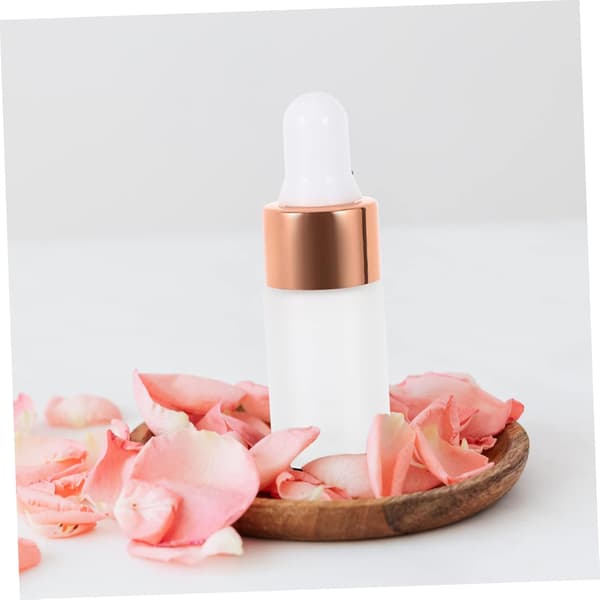 10 st 3 ml roséguld glasdroppflaskor bärbara kosmetiska vätskedispenserflaskor