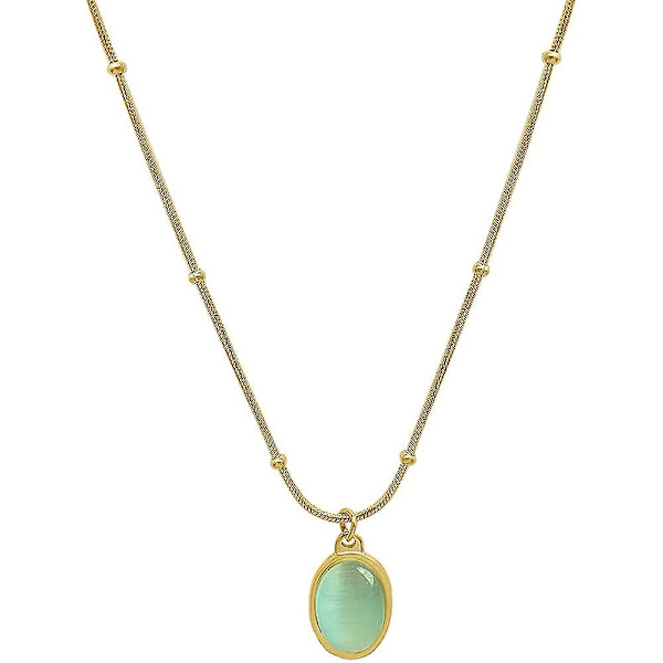 Htooo Kvinders Halskæde, charme 18k Forgyldt Rustfrit Stål Slangekæde Smykker Bling Drop Vedhæng Choker Halskæder Til Piger