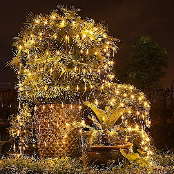 Julnätlampor 6m*4m 720LED 8 Ljuslägen Mesh Fairy