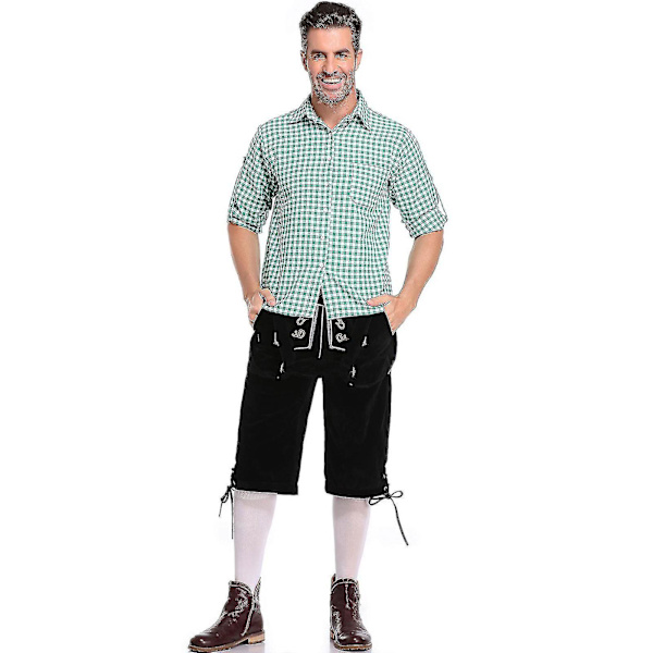 Miesten Baijerilainen Oktoberfest-asusetti Up Fancy Oktoberfest- ja Olutjuhliin M Green