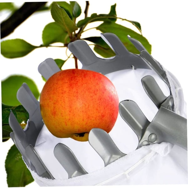 Bärbart skördeverktyg, fruktplockare. (silvervit) Skördfrukt, bekvämt