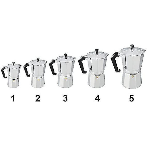 Espresso Kaffeemaskine Aluminium Latte Mocha Pot Komfurtop