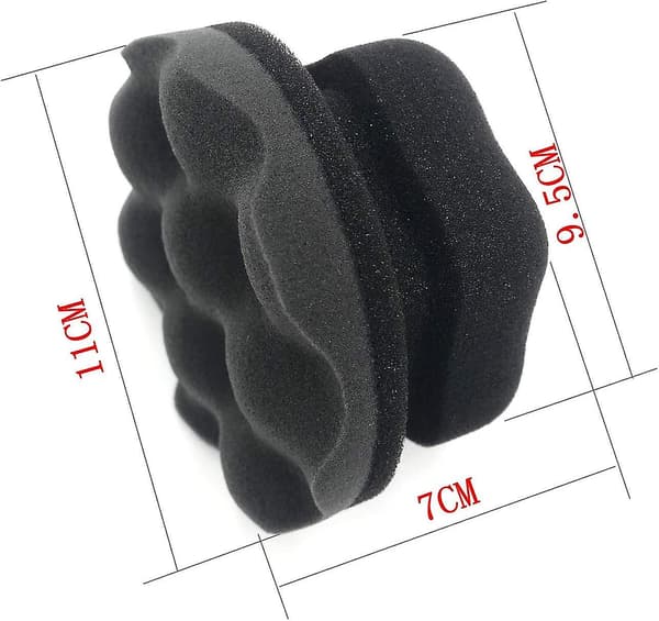 3-pack Däckdressing Applikator, Däckglans Applikator Pad med Hex Greppdesign