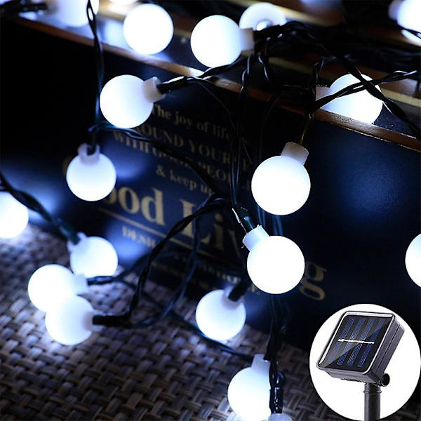 Mini Globe Solcelled LED Feelysslynge Lys Vandafvisende 8 Tilstande