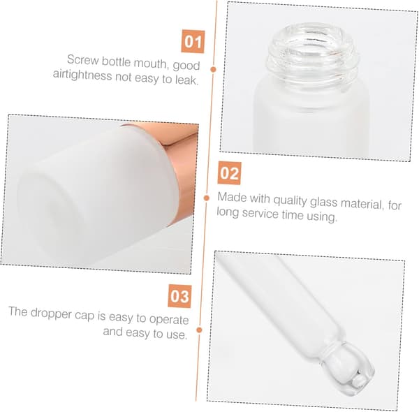 10 st påfyllningsbara droppflaskor 2 ml Liten volym Syntetiskt material Glas Parfymprovflaskor