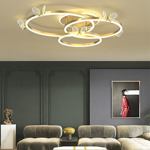 LED Loftlampe 45cm Dæmpbar Cirkel Montering Akryl
