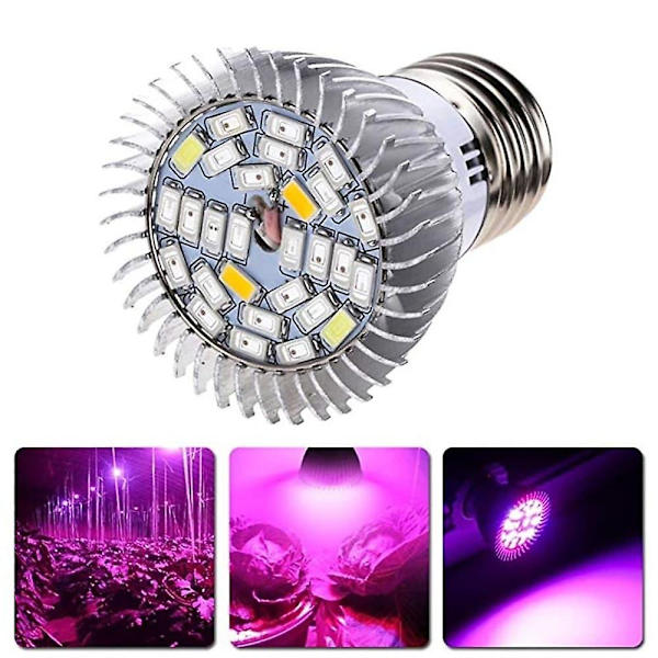 4 kpl Täyden Spektrin LED-Kasvuvalon Lamppu E26 E27 Gu10 E14 28 LEDiä