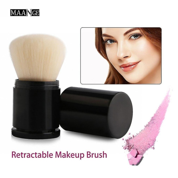 Bærbar udtrækkelig Makeup Foundation Blusher Powder Brush