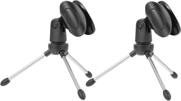 2 stk. skrivebordsstativ for mikrofon, justerbart mikrofonstativ for gamingmikrofon og vlogging