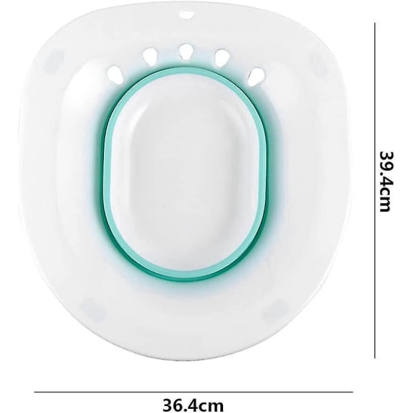 Fällbar Bidet Bad Duschvård Höft Sänka Toalett Bidet Höft Sänka Bäcken (1 Styck - Grön)