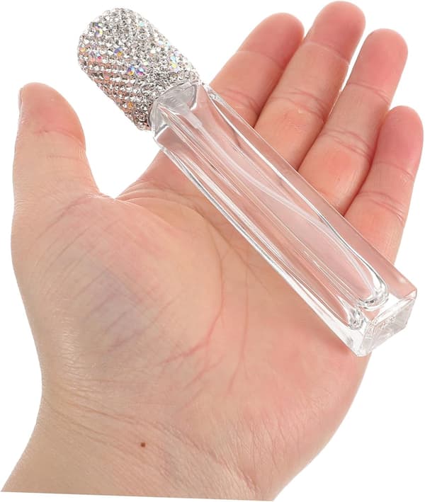 Diamantdekorerad Mini Parfym Atomizer Flaska 10ml Påfyllningsbar Spray Bärbar Rese Doftbehållare