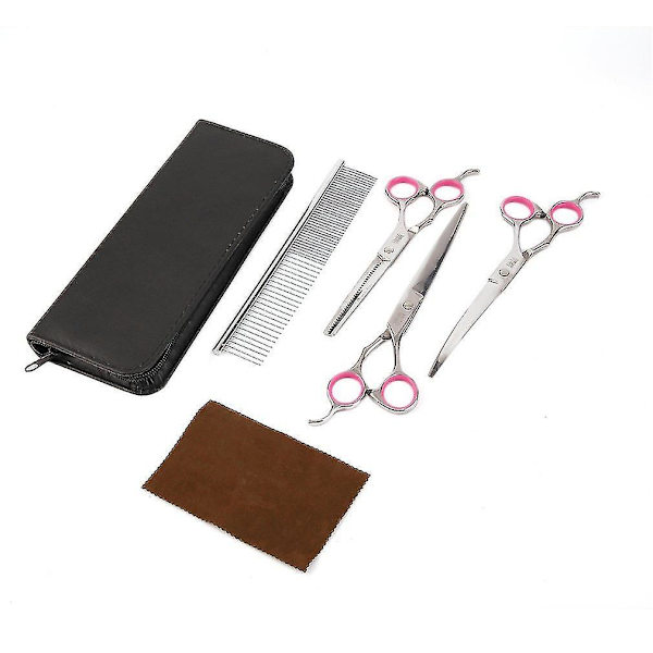 6.0 Tums Stål Pet Grooming Saxar Kam Set