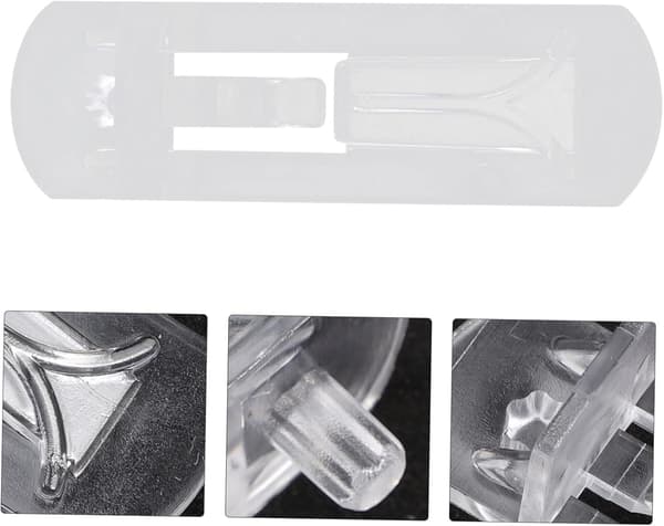 60 stk. hylleplugger til skap, kjøkkenoppbevaring, hylleholderpinner, hyllebærende plastmateriale