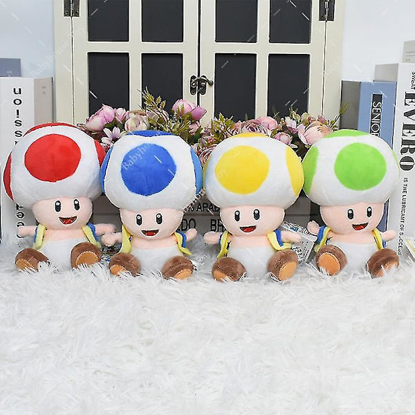 16cm söpö klassinen peli punainen keltainen plushi täytetty nukke plushi lelut Toad