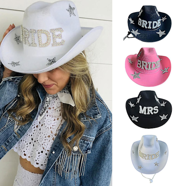 Vestlig Cowboyhatt med Vindtett Tau Jazzhatt Cowgirlhatt til Thanksgiving B