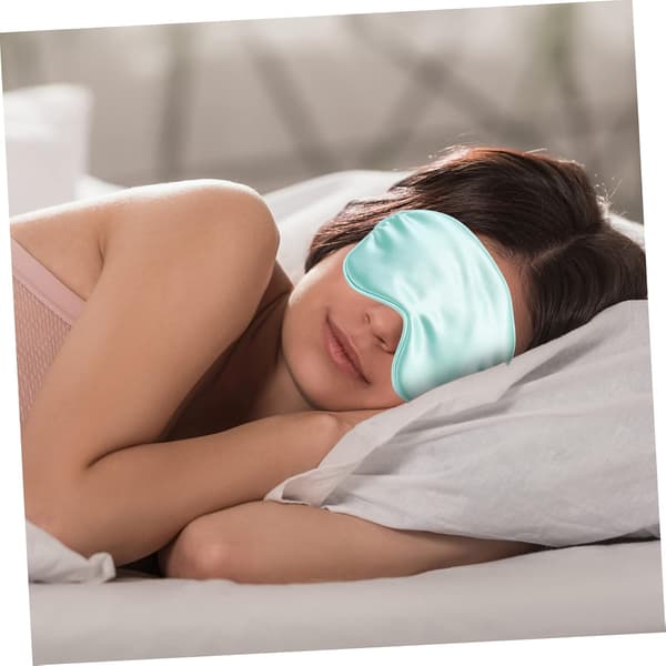 2 st Siden Sovmask Bekväm Natt Sovögonlapp Ögonlapp