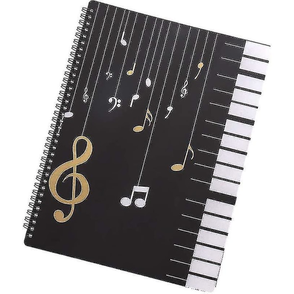 30 Pocket A4 Sheet Music Storage Folder Folder For Musicians, Index Folders Made Of Plastic, Double-