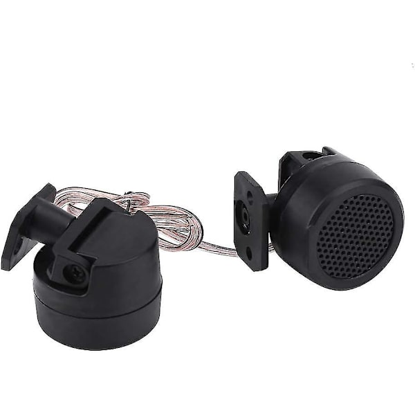 Billaudiohøjttaler, 12v 500w Rund Super Kraftfuld Højttaler Tweeter Højttaler 2stk Sort