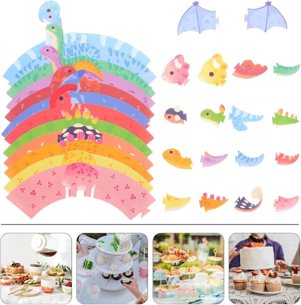 12 st blandade färger Mini pappersmuffinsformar Engångsdesign Bakmuffinsformar