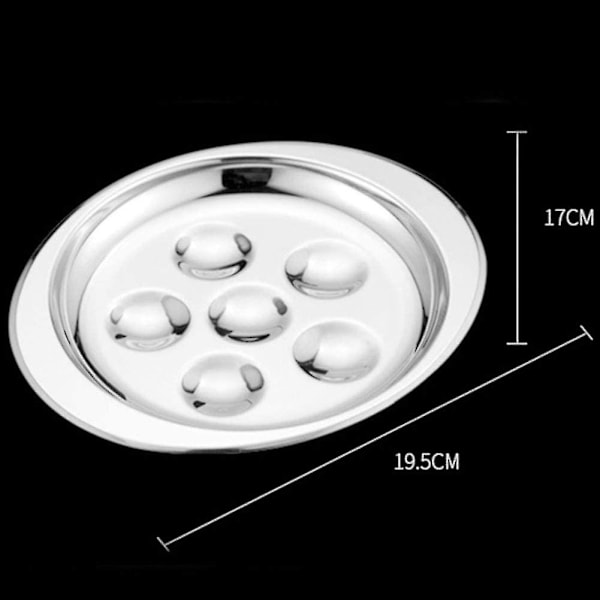 Lämpökestävä Ruostumattomasta Teräksestä Valmistettu Etusija Etana Sienet Escargot Lautanen Astiat Ravintola Keittiö Astia Hotelli (hopea 1kpl)