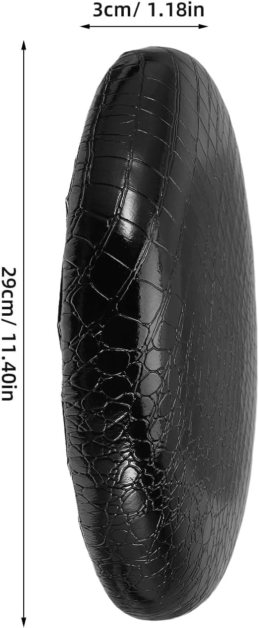 Erstatningspute for barkrakksete, 29 cm diameter PU-skinnsetepute