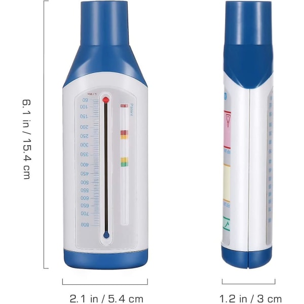 Personlig spirometer Peak Flow - Expiratoriskt flödesmätare - Spirometri lungfunktion