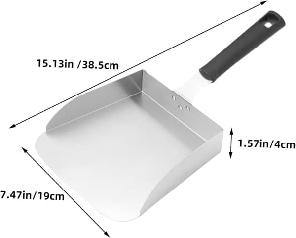 Popcorn Scoop Burger Spatel Rustfritt Stål Ergonomisk Design Glatt Overflate Solid Praktisk Matspatel