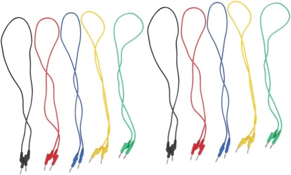 10 stk. bananstikledninger til multimeter-test Multimeterledninger bananstik
