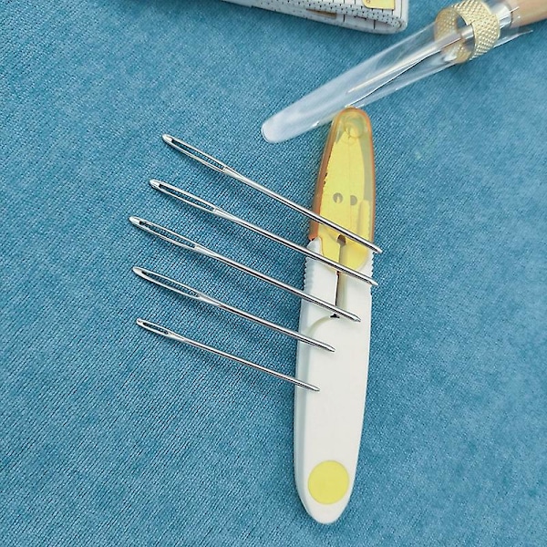 Läderhantverk Verktygsset Handsy Kit DIY Sy Nål Canvas Tråd Set