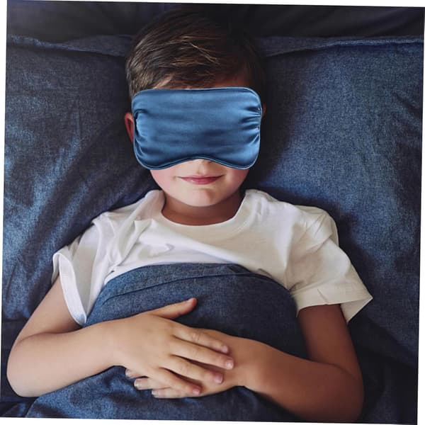 2 st sovmask i siden, ventilerad ögonbindel för bekväm vila