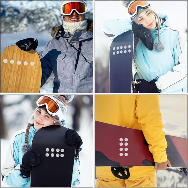 2 ark pålitlig greppdyna spik snowboard greppdyna PVC transparent