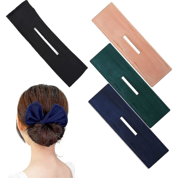 Hårbollemaskine til kvinder, bolleformere Multicolor Cloth Magic Clip French Twist Hair Tool