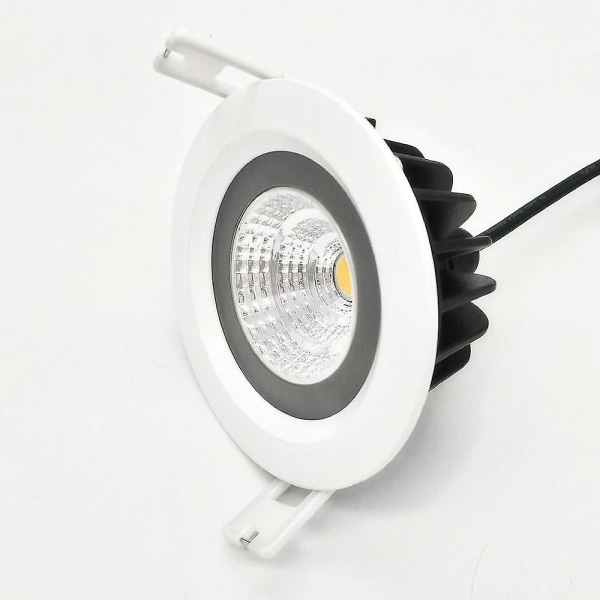 7W Vattentät IP65 Dimbar White Round Cob LED-ljus