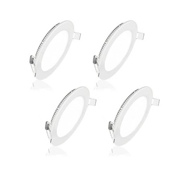 4 stk LED Downlights 3W LED Taklampe Nedfelt