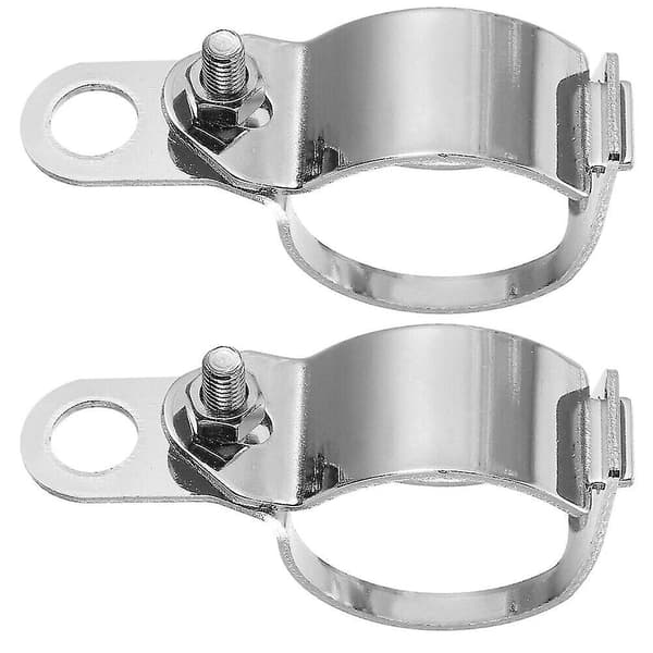 Blinkersgaffelklämmor Motorcykel Modifierad Fäste. (silver) (2 st)
