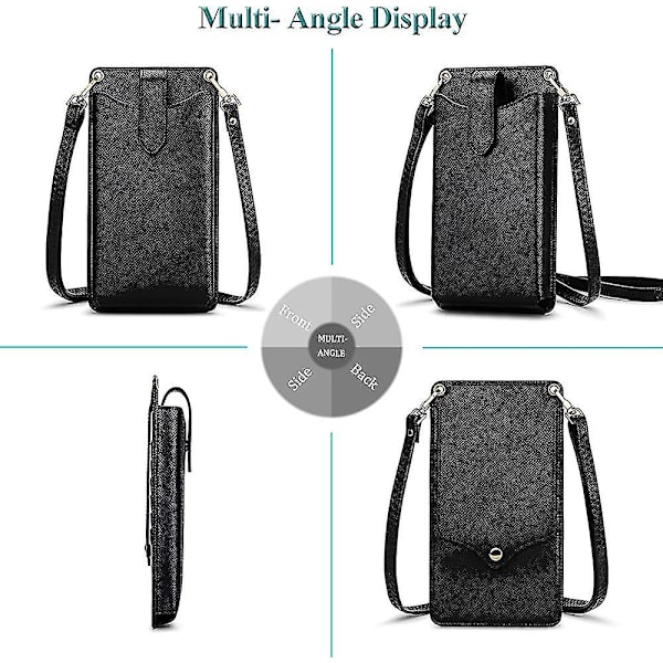 Liten Crossbody Mobiltelefonveske For Kvinner, Lett Mini Skulderveske Lommebok