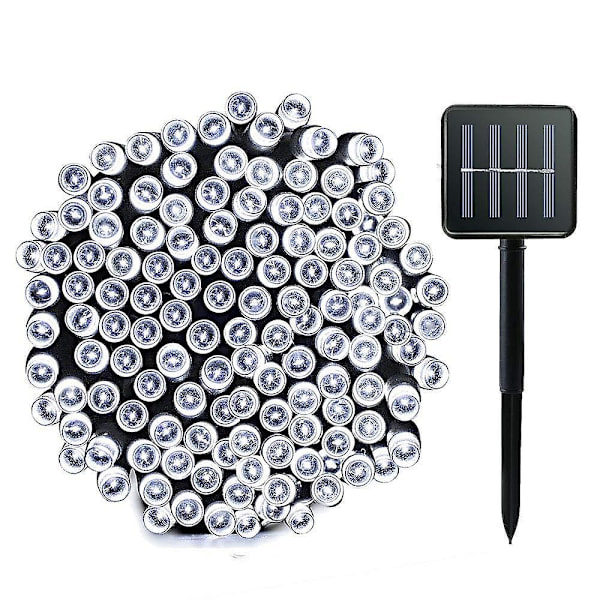 Solcellsbelysning för utomhus, ljusslinga för trädgård, 10m 100LED, 20m 200LED