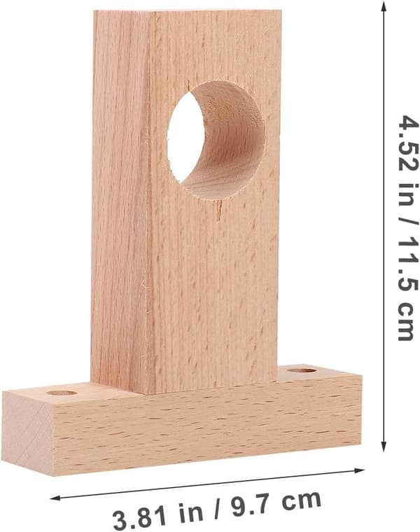 2 st trästångshållare duschdraperistångsände snygg slitstark robust beige stödfäste